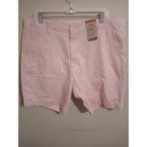 LEVI'S XX EZ Chino Stretch Shorts Mens Large L Elastic Drawstring Waist Pink NWT